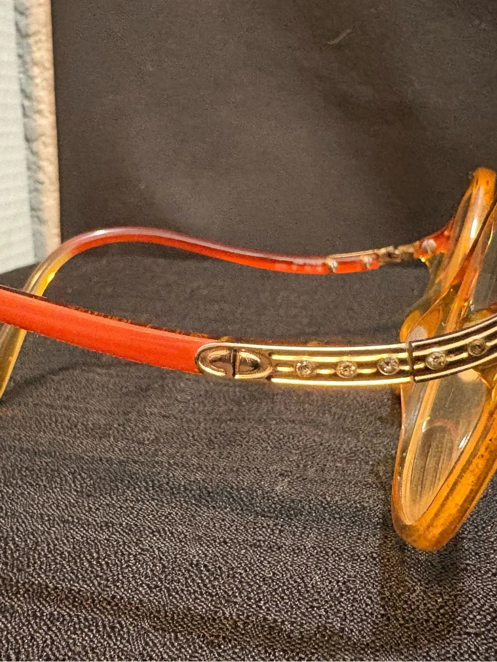 2 VTG pairs Christian Dior 2271 glasses frames (one pair is broken) see photos